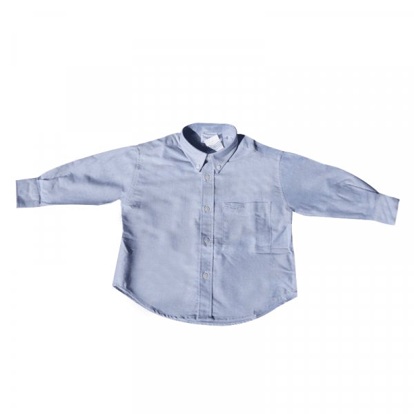 Long Sleeve Oxford Shirt Blue