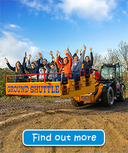 Groundshuttle ride at Diggerland UK Theme Park