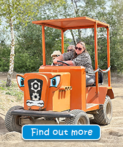 Mini Tractors ride at Diggerland UK Theme Park