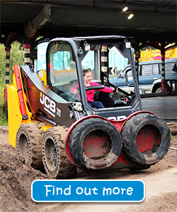 Robots ride at Diggerland UK Theme Park