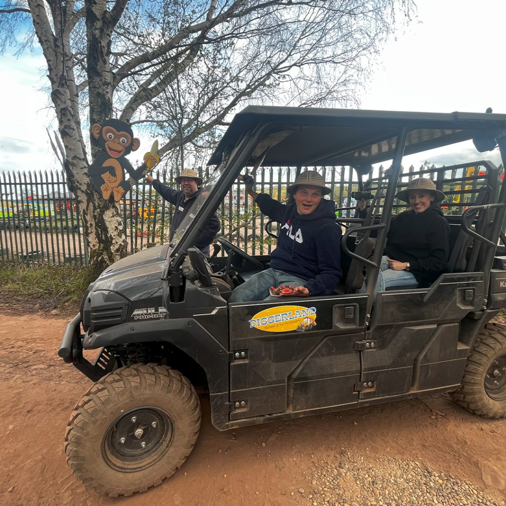 Kawasaki Mule at Diggerland for the Safari Ride