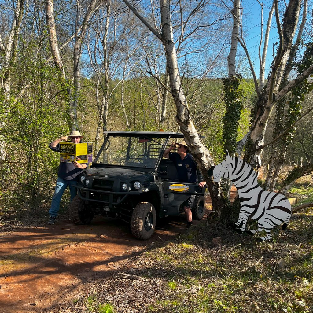 Safari ride at Diggerland UK Theme Park