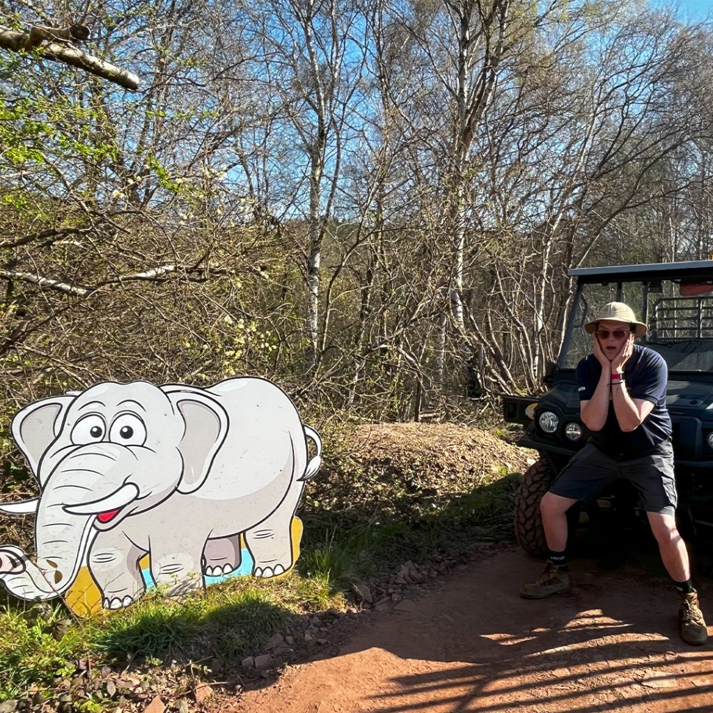 Safari ride at Diggerland UK Theme Park