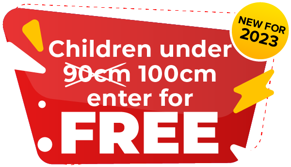 children under 90cm 100cm free