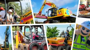 Collage January Newsletter Diggerland - Family Weekend Day OUt