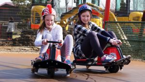 Crazy Carts ride at Diggerland UK Theme Park.