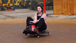 Crazy Carts ride at Diggerland UK Theme Park.
