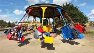Dig-A-Round ride at Diggerland UK Theme Park.