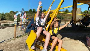 Dig-A-Round ride at Diggerland UK Theme Park.