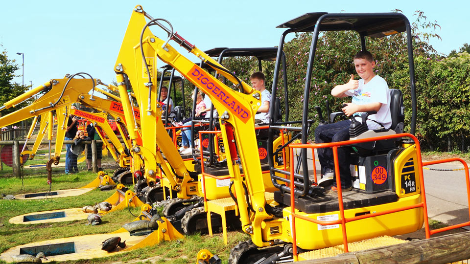 Dippy Ducks ride at Diggerland UK Theme Park.