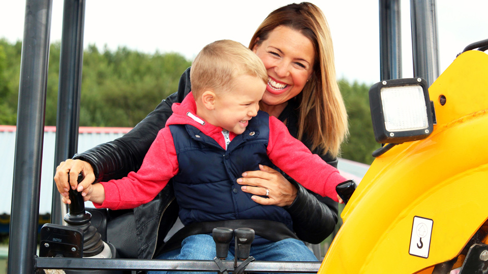 Dirt Diggers ride at Diggerland UK Theme Park.