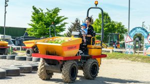 Dumper Trucks ride at Diggerland UK Theme Park.