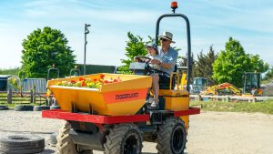 Dumper Trucks ride at Diggerland UK Theme Park.