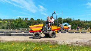 Dumper Trucks ride at Diggerland UK Theme Park.