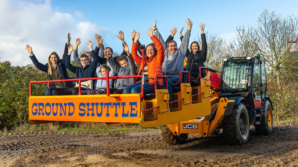 Groundshuttle ride at Diggerland UK Theme Park.