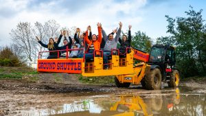Groundshuttle ride at Diggerland UK Theme Park.