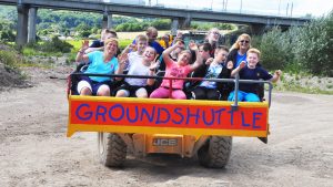 Groundshuttle ride at Diggerland UK Theme Park.