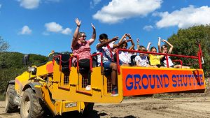 Groundshuttle ride at Diggerland UK Theme Park.