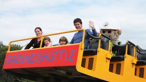 Groundshuttle ride at Diggerland UK Theme Park.