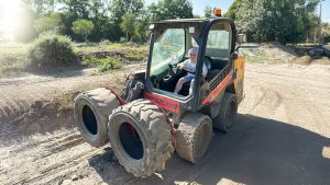 Robots ride at Diggerland UK Theme Park.