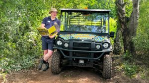 Safari ride at Diggerland UK Theme Park.