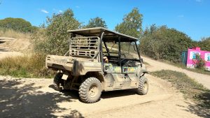 Safari ride at Diggerland UK Theme Park.