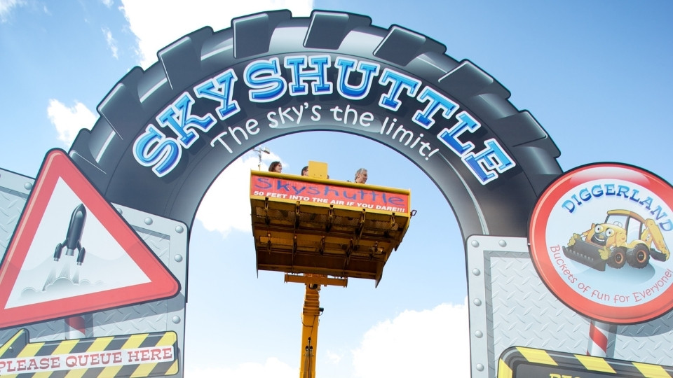 Skyshuttle Ride at Diggerland