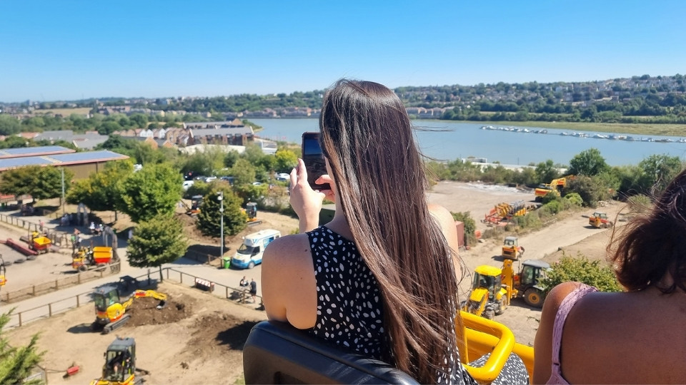 Skyshuttle Ride at Diggerland