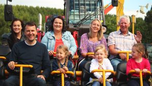 Skyshuttle ride at Diggerland UK Theme Park.