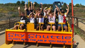 Skyshuttle ride at Diggerland UK Theme Park.