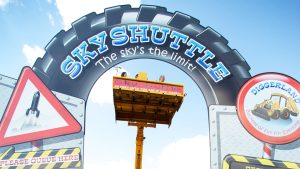 Skyshuttle ride at Diggerland UK Theme Park.