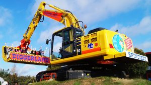 Spindizzy ride at Diggerland UK Theme Park.