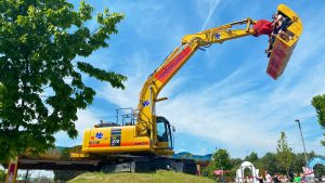 Spindizzy ride at Diggerland UK Theme Park.