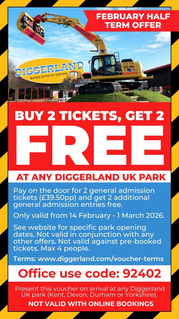 Diggerland Discount Code for February Half Term 2026