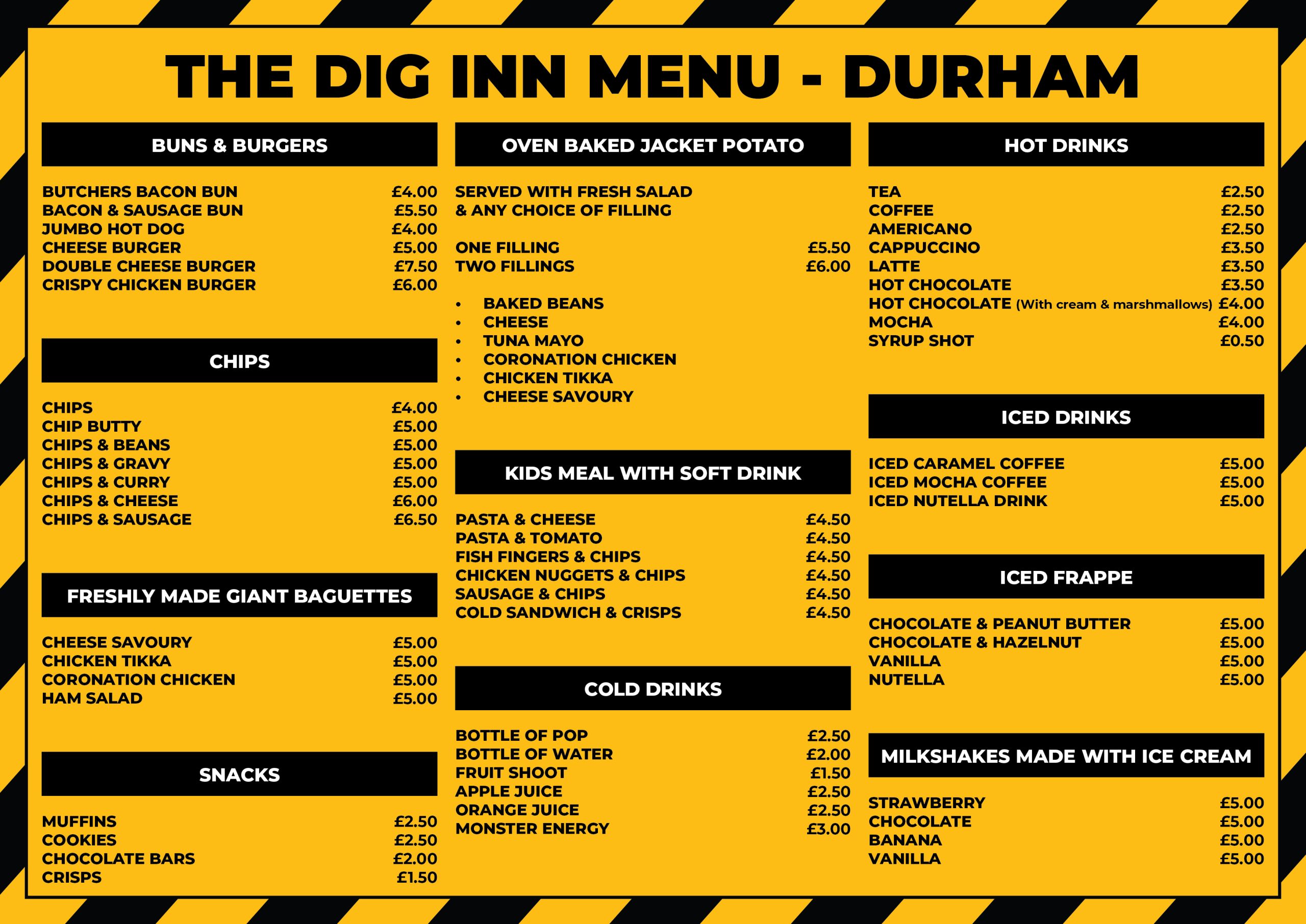 Dig Inn Durham Menu