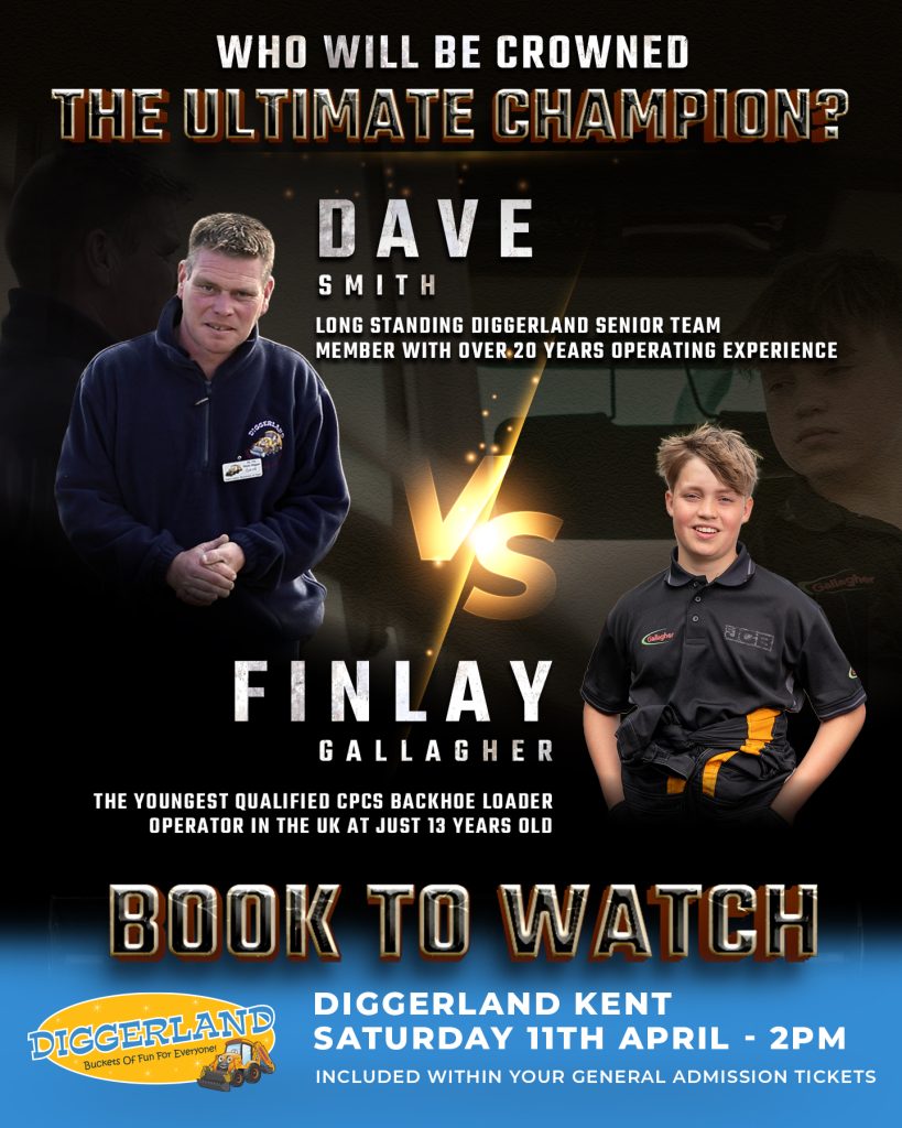 Head to Head challenge at Diggerland Kent