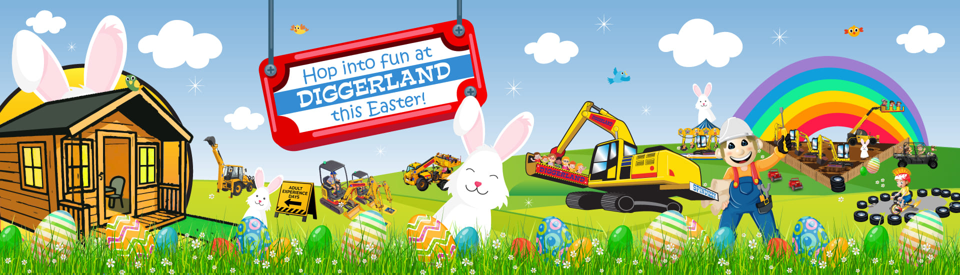 Easter Days Out with the Kids at Diggerland