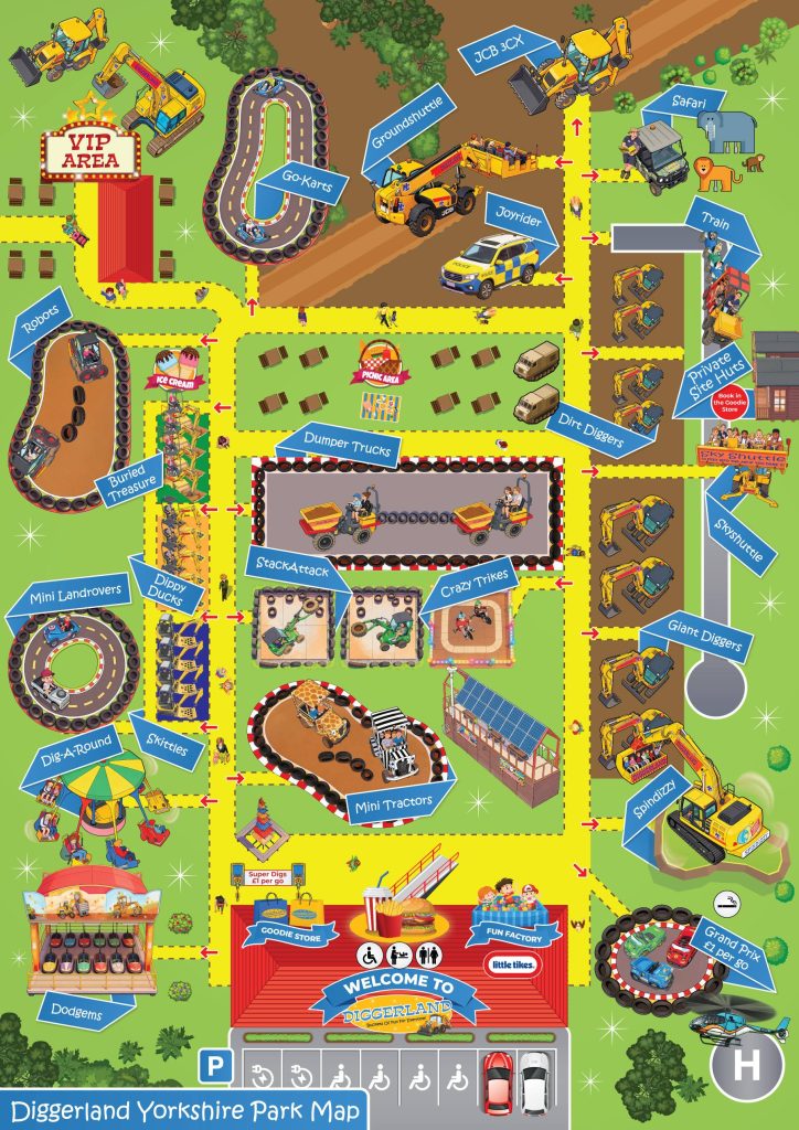 Diggerland Yorkshire Park Map