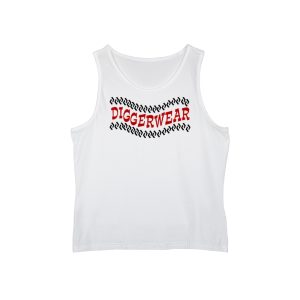 Diggerwear Diggerland White and Red Vest Top