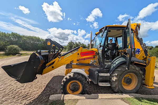 JCB 3CX at Diggerland Theme Park