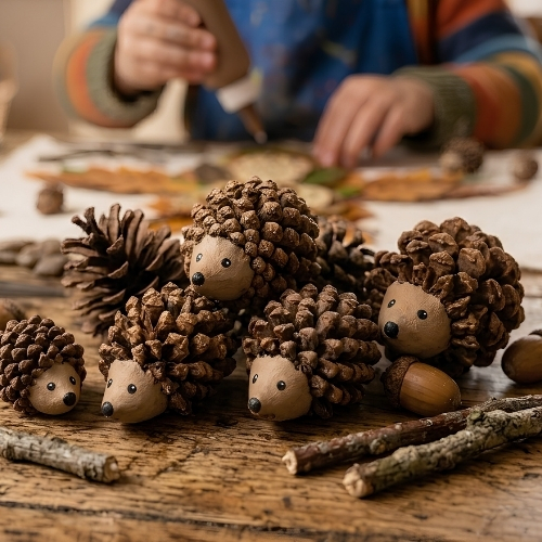 Diggerland Pinecone Crafts